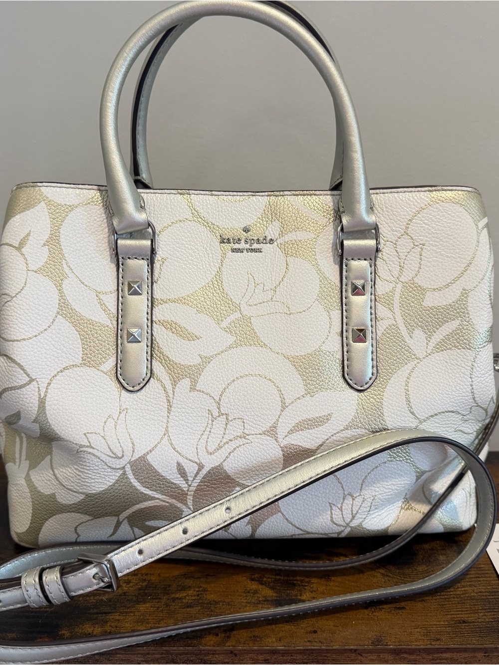 Kate Spade Evangelie Larchmont Ave Breezy Floral Satchel - With Tags